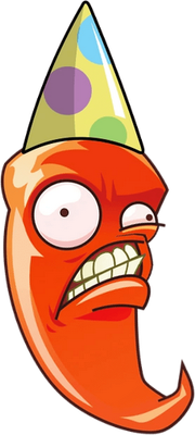 piment [Plants vs Zombies] - légume - alimentation - smiley émoticône émoji cartoon clipart illustration - artémotic