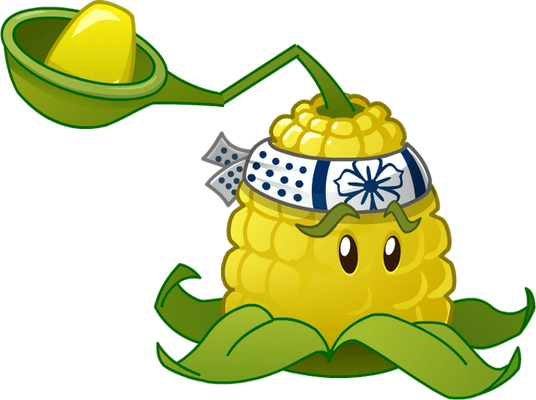 maïs [Plants vs Zombies] - légume - alimentation - smiley émoticône émoji cartoon clipart illustration - artémotic