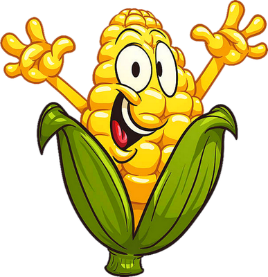 maïs - légume - alimentation - smiley émoticône émoji cartoon clipart illustration - artémotic
