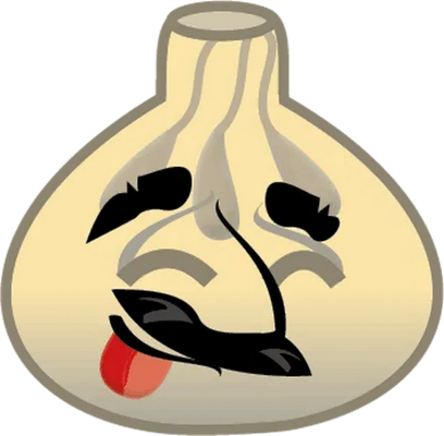ail - légume - alimentation - smiley émoticône émoji cartoon clipart illustration - artémotic