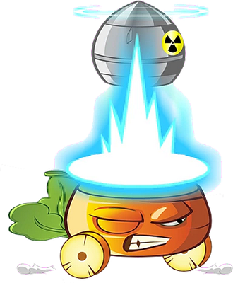 carotte [Plants vs Zombies] - légume - alimentation - smiley émoticône émoji cartoon clipart illustration - artémotic