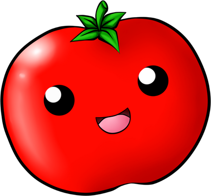 tomate - légume - alimentation - smiley émoticône émoji cartoon clipart illustration - artémotic