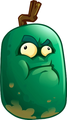 courge [Plants vs Zombies] - légume - alimentation - smiley émoticône émoji cartoon clipart illustration - artémotic