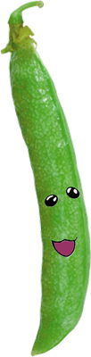 haricot - légume - alimentation - smiley émoticône émoji cartoon clipart illustration - artémotic