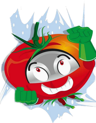 tomate - légume - alimentation - smiley émoticône émoji cartoon clipart illustration - artémotic