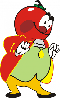 tomate - légume - alimentation - smiley émoticône émoji cartoon clipart illustration - artémotic