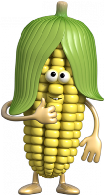 maïs - légume - alimentation - smiley émoticône émoji cartoon clipart illustration - artémotic