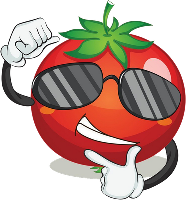 tomate - légume - alimentation - smiley émoticône émoji cartoon clipart illustration - artémotic