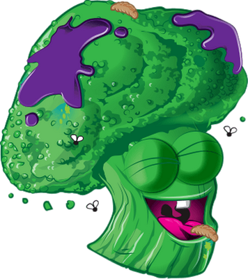 légume [The Grossery Gang] - alimentation - smiley émoticône émoji cartoon clipart illustration - artémotic
