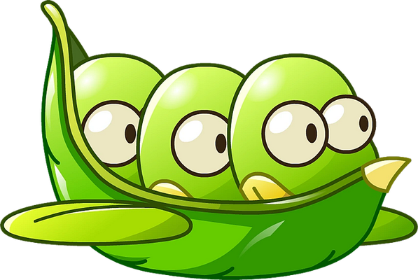 petit pois - légume - alimentation - smiley émoticône émoji cartoon clipart illustration - artémotic
