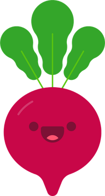 betterave - légume - alimentation - smiley émoticône émoji cartoon clipart illustration - artémotic
