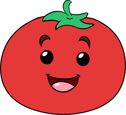 tomate - légume - alimentation - smiley émoticône émoji cartoon clipart illustration - artémotic