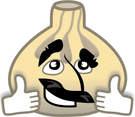 ail - légume - alimentation - smiley émoticône émoji cartoon clipart illustration - artémotic