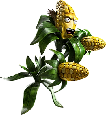 maïs [Plants vs Zombies] - légume - alimentation - smiley émoticône émoji cartoon clipart illustration - artémotic