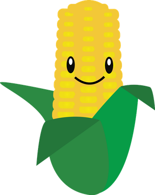 maïs - légume - alimentation - smiley émoticône émoji cartoon clipart illustration - artémotic