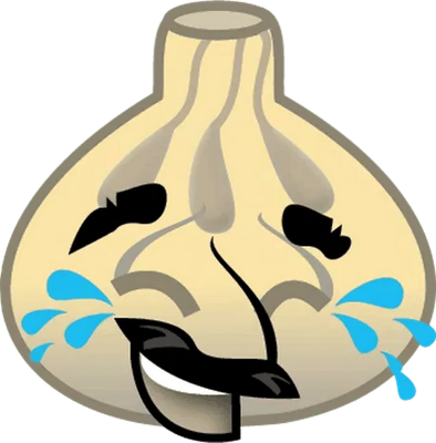 ail - légume - alimentation - smiley émoticône émoji cartoon clipart illustration - artémotic
