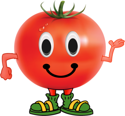 tomate - légume - alimentation - smiley émoticône émoji cartoon clipart illustration - artémotic
