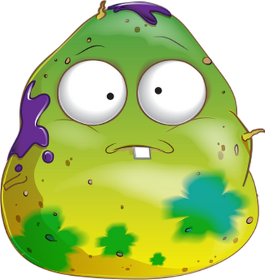 légume [The Grossery Gang] - alimentation - smiley émoticône émoji cartoon clipart illustration - artémotic