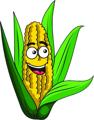 maïs - légume - alimentation - smiley émoticône émoji cartoon clipart illustration - artémotic