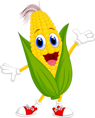 maïs - légume - alimentation - smiley émoticône émoji cartoon clipart illustration - artémotic