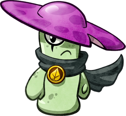 champignon [Plants vs Zombies] - légume - alimentation - smiley émoticône émoji cartoon clipart illustration - artémotic