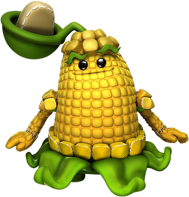 maïs [Plants vs Zombies] - légume - alimentation - smiley émoticône émoji cartoon clipart illustration - artémotic