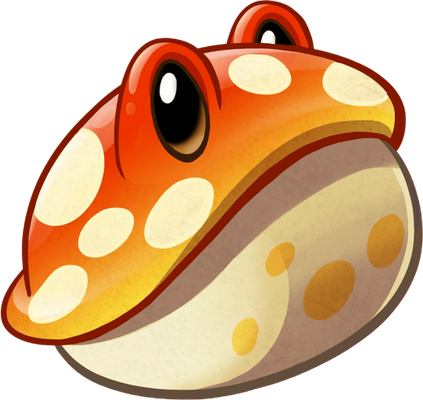 champignon [Plants vs Zombies] - légume - alimentation - smiley émoticône émoji cartoon clipart illustration - artémotic