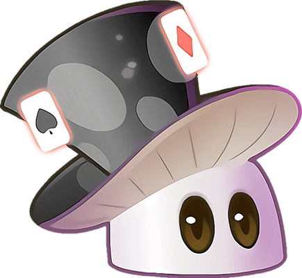 champignon [Plants vs Zombies] - légume - alimentation - smiley émoticône émoji cartoon clipart illustration - artémotic