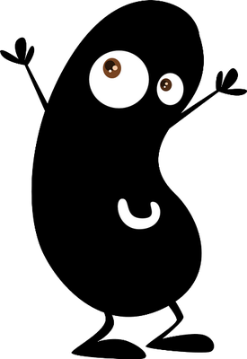 haricot - légume - alimentation - smiley émoticône émoji cartoon clipart illustration - artémotic