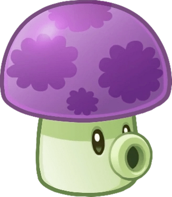 champignon [Plants vs Zombies] - légume - alimentation - smiley émoticône émoji cartoon clipart illustration - artémotic