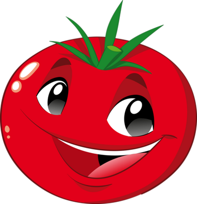 tomate - légume - alimentation - smiley émoticône émoji cartoon clipart illustration - artémotic