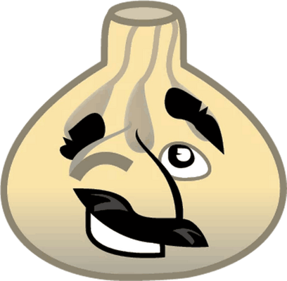 ail - légume - alimentation - smiley émoticône émoji cartoon clipart illustration - artémotic