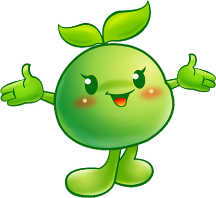 petit pois - légume - alimentation - smiley émoticône émoji cartoon clipart illustration - artémotic