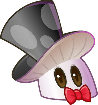 champignon [Plants vs Zombies] - légume - alimentation - smiley émoticône émoji cartoon clipart illustration - artémotic