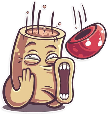 champignon - légume - alimentation - smiley émoticône émoji cartoon clipart illustration - artémotic
