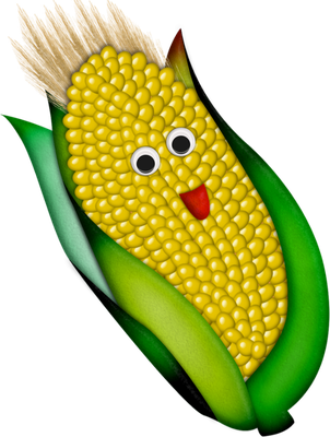 maïs - légume - alimentation - smiley émoticône émoji cartoon clipart illustration - artémotic