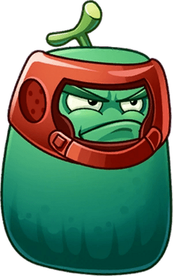 courge [Plants vs Zombies] - légume - alimentation - smiley émoticône émoji cartoon clipart illustration - artémotic