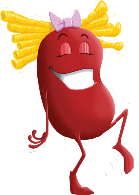 haricot - légume - alimentation - smiley émoticône émoji cartoon clipart illustration - artémotic