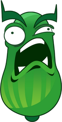légume [Plants vs Zombies] - alimentation - smiley émoticône émoji cartoon clipart illustration - artémotic