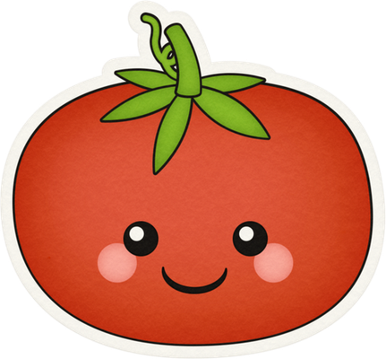 tomate - légume - alimentation - smiley émoticône émoji cartoon clipart illustration - artémotic