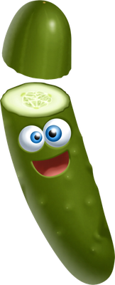 concombre - légume - alimentation - smiley émoticône émoji cartoon clipart illustration - artémotic