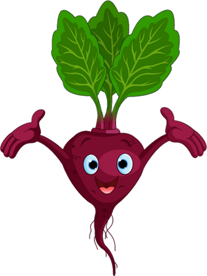 betterave - légume - alimentation - smiley émoticône émoji cartoon clipart illustration - artémotic