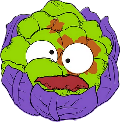 chou-fleur - légume - alimentation - smiley émoticône émoji cartoon clipart illustration - artémotic