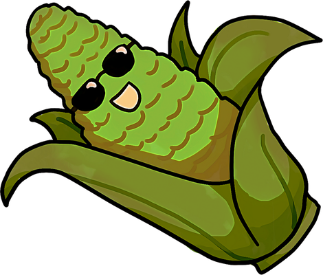maïs - légume - alimentation - smiley émoticône émoji cartoon clipart illustration - artémotic