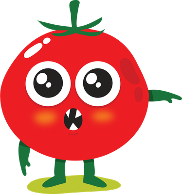tomate - légume - alimentation - smiley émoticône émoji cartoon clipart illustration - artémotic