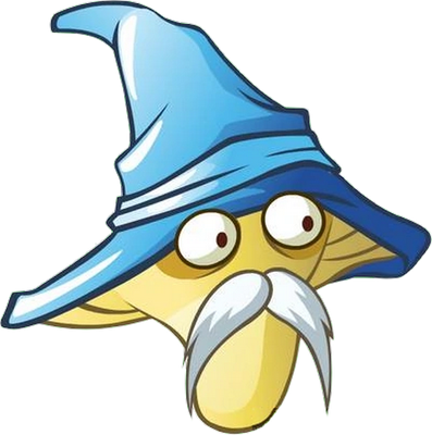 champignon [Plants vs Zombies] - légume - alimentation - smiley émoticône émoji cartoon clipart illustration - artémotic
