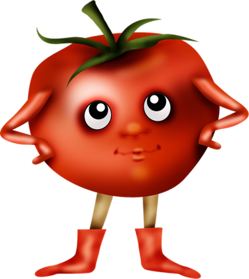 tomate - légume - alimentation - smiley émoticône émoji cartoon clipart illustration - artémotic