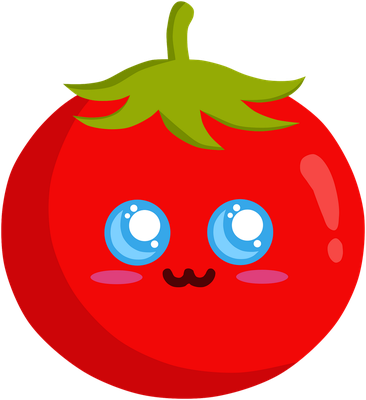 tomate - légume - alimentation - smiley émoticône émoji cartoon clipart illustration - artémotic