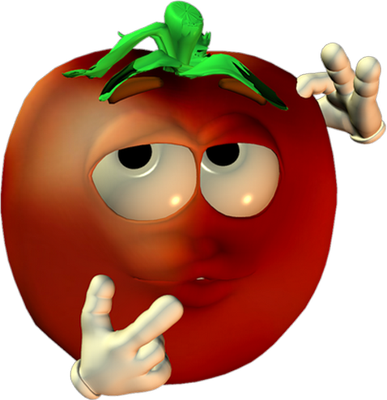 tomate - légume - alimentation - smiley émoticône émoji cartoon clipart illustration - artémotic
