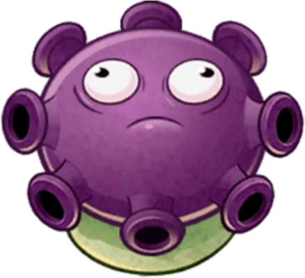 champignon [Plants vs Zombies] - légume - alimentation - smiley émoticône émoji cartoon clipart illustration - artémotic